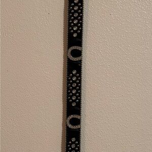 Black and Silver Embellished Belt